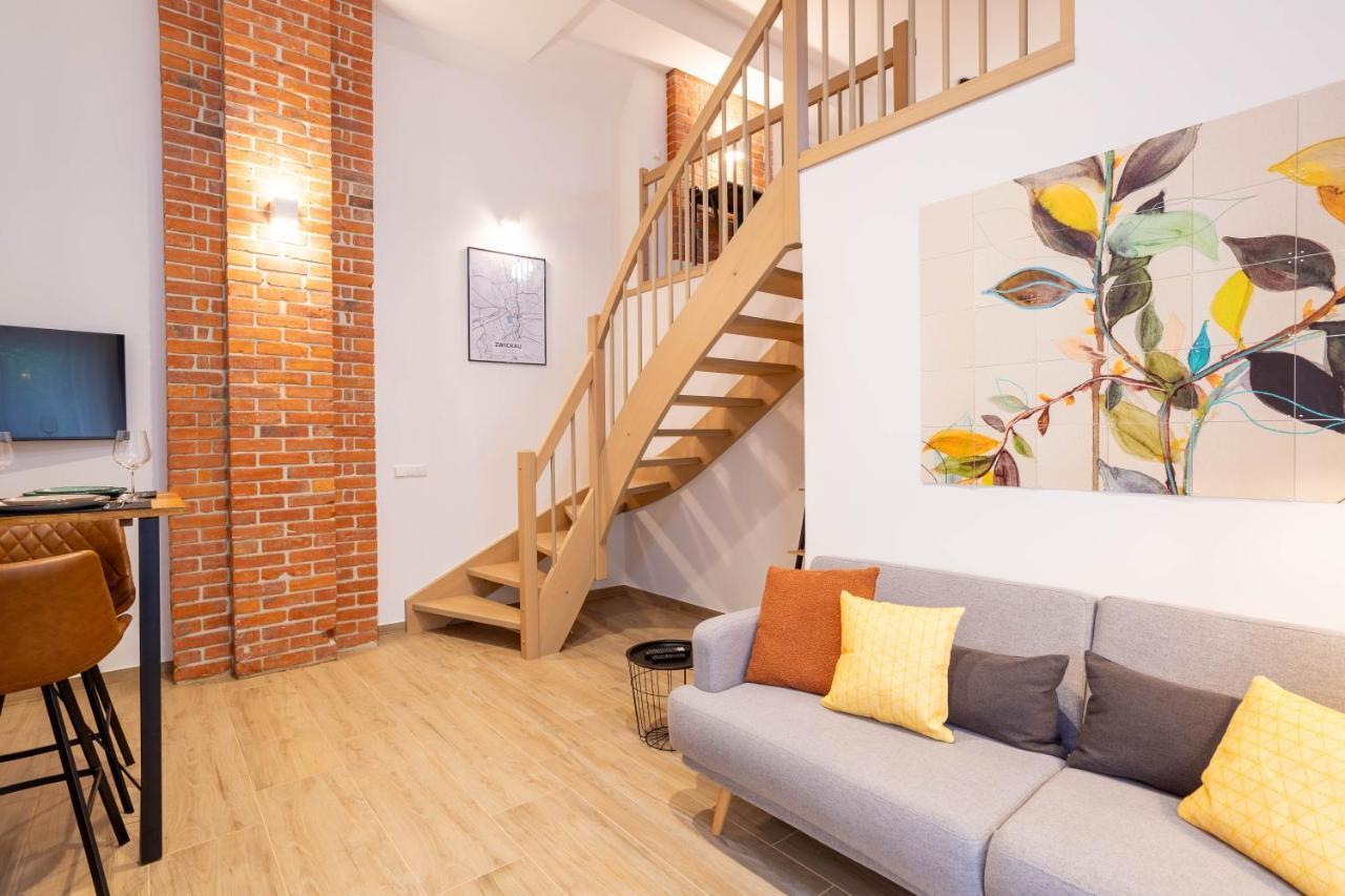 Soulscape Apartments Loft Zwickau Citycenter Mit Tg-Stellplatz, Magenta-Tv Und Klima Εξωτερικό φωτογραφία